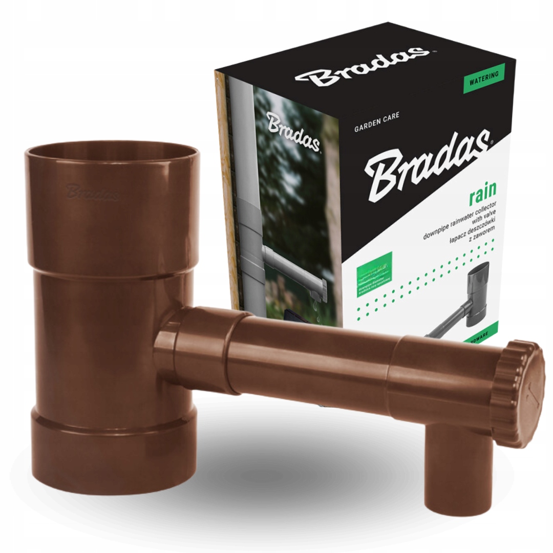 Lapač dažďovej vody Bradas 90 mm hnedý